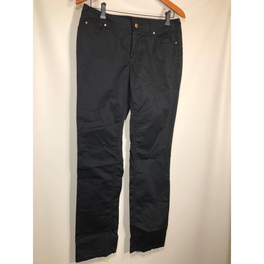 Michael Kors Women's Size 8 Dress Pants Skinny Pants Black Cotton Blend